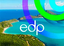 Imagem de natureza com o logo da EDP